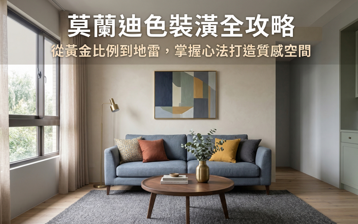 莫蘭迪色裝潢全攻略：從黃金比例到地雷，掌握心法打造質感空間