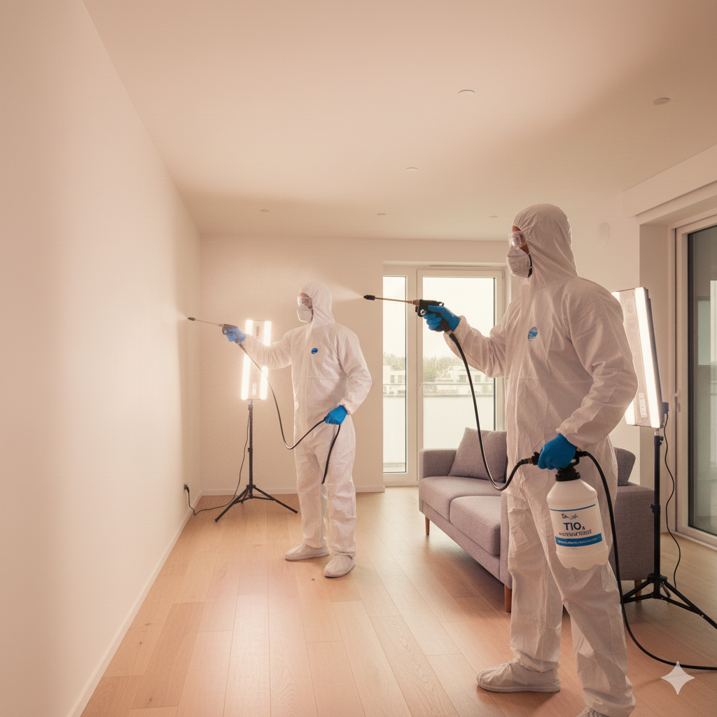 若室內甲醛或VOCs濃度過高,建議尋求專業甲醛治理公司進行噴塗處理