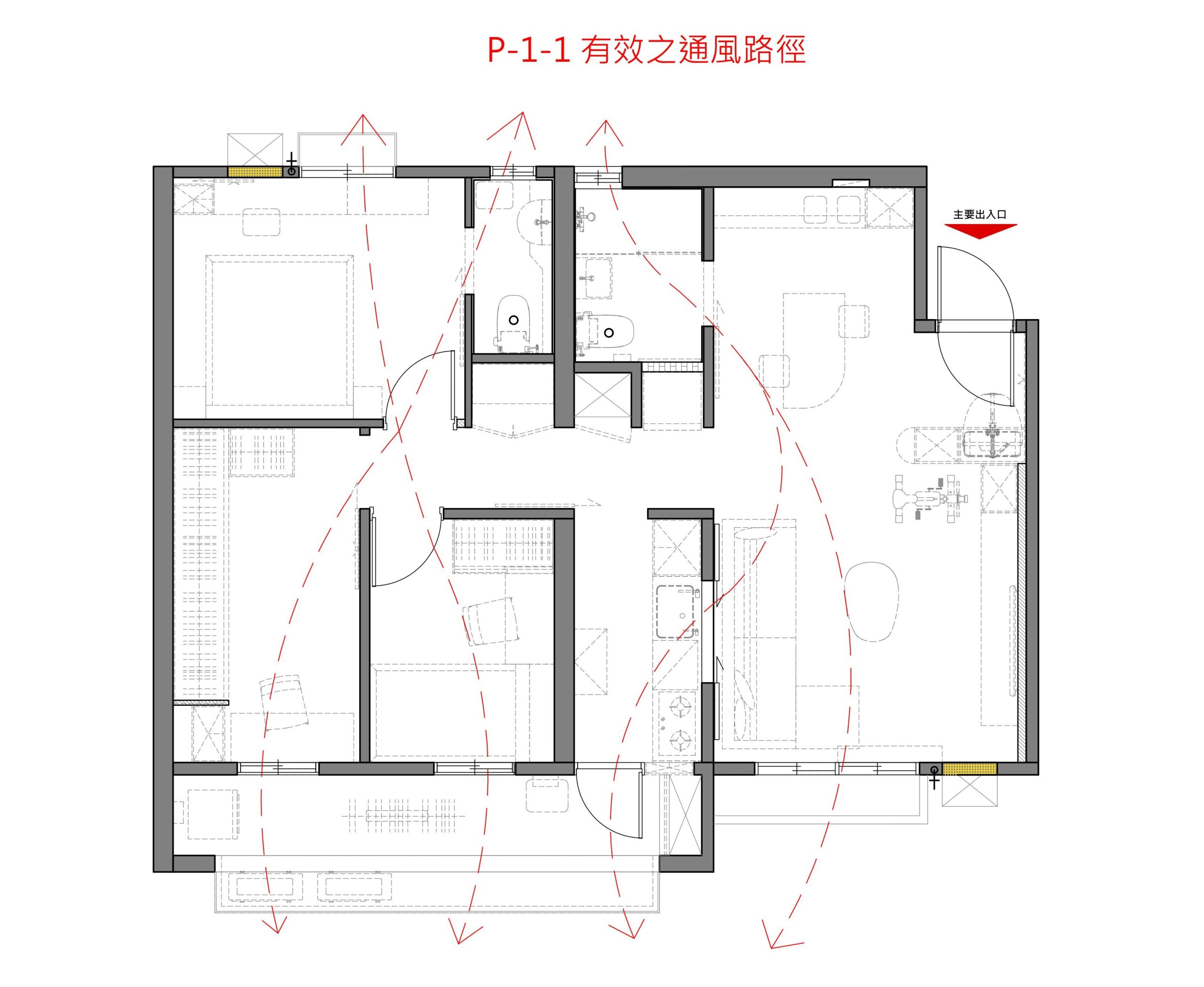 保持良好通風路徑,利用自然通風與機械通風的方式將室內髒空氣帶出
