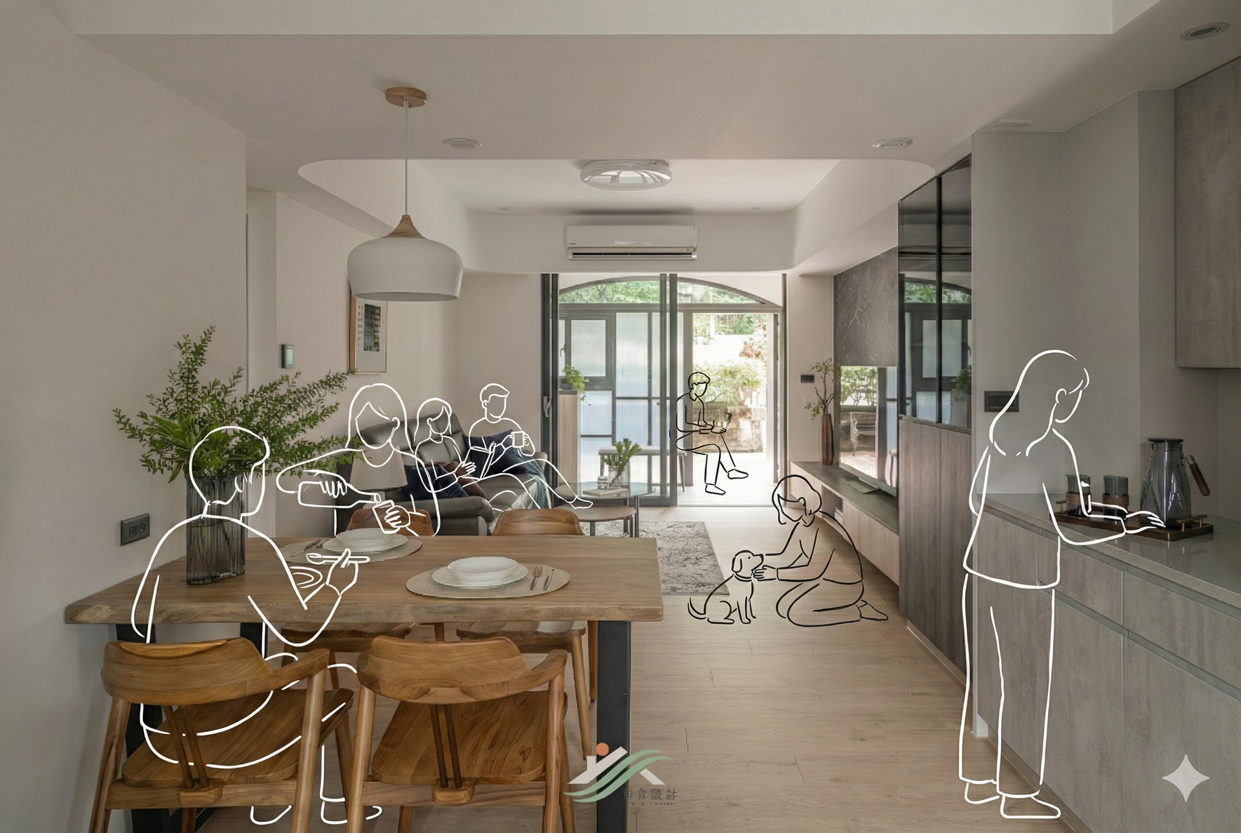 享受退休後生活的人:小孩都長大後,各自成家獨立,大半輩子居住的房子,也能重新改造一番,讓自己享受退休後自在的生活。